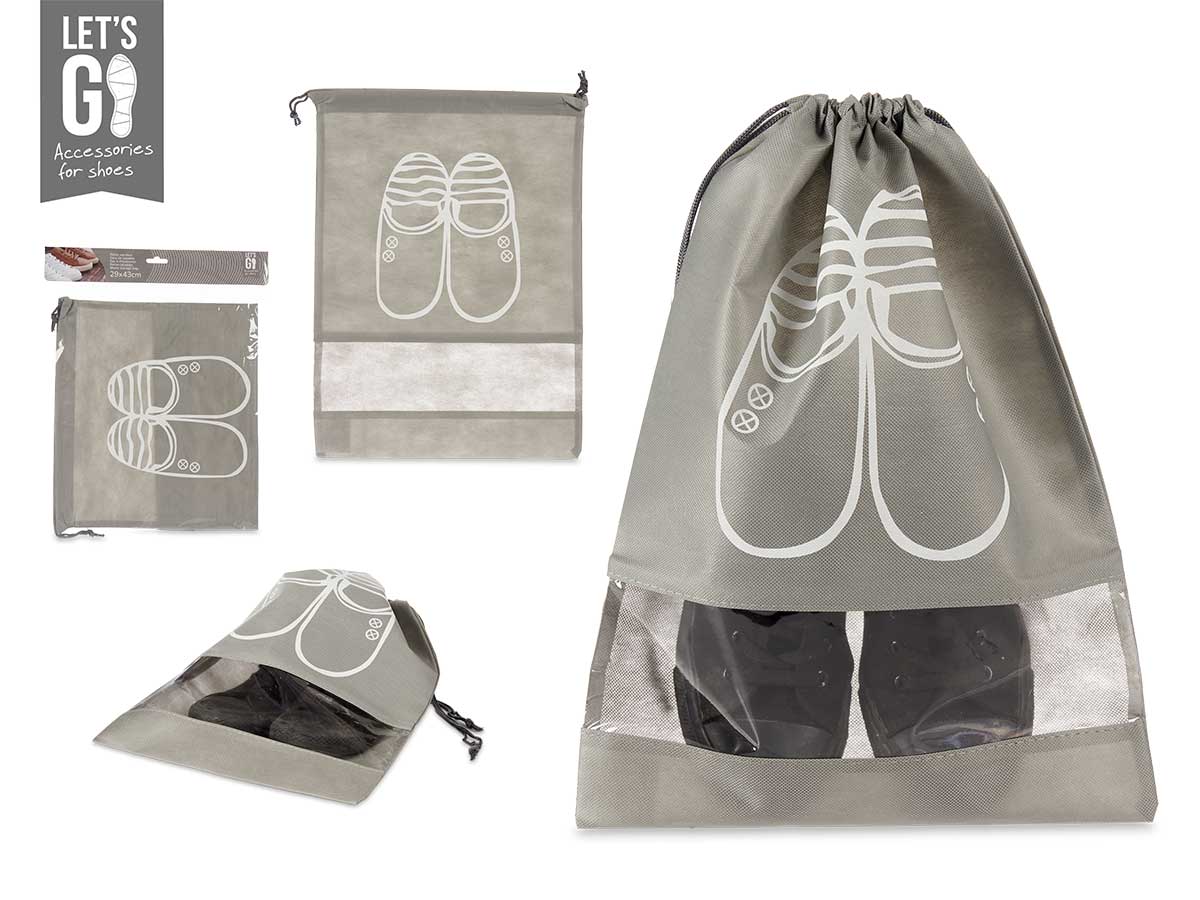 Grey Shoe Storage Bag