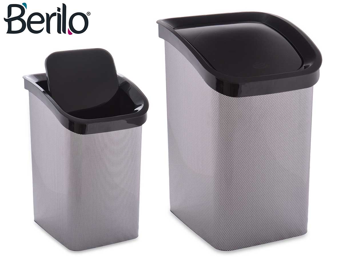 Space Grey Tilting Bin 23L