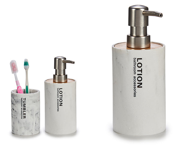 Dispensador Jabón Mármol 350 ml