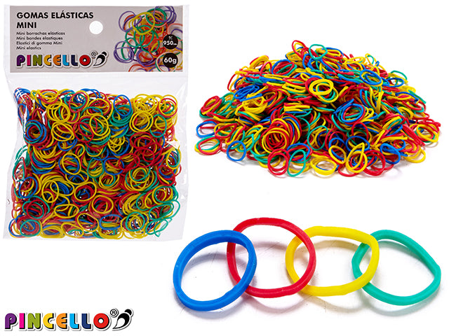 Conjunto de cores de elástico tamanho mini
