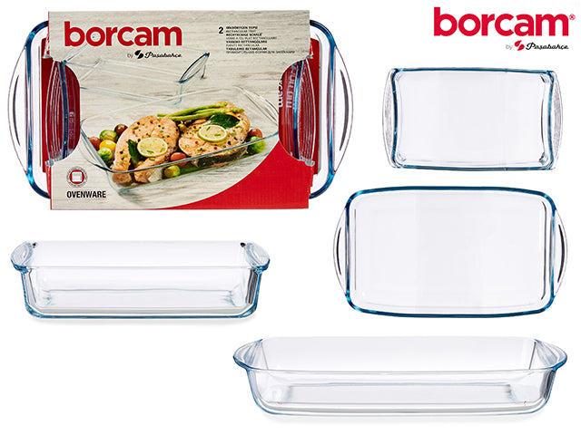 Conjunto de 2 Bandejas Retangulares 1320Ml + 1950Ml