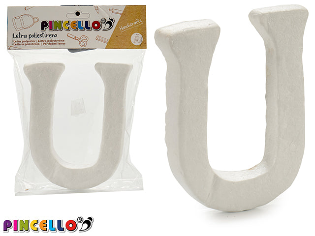 Polyestyrene Letter U 13,5X15Cm