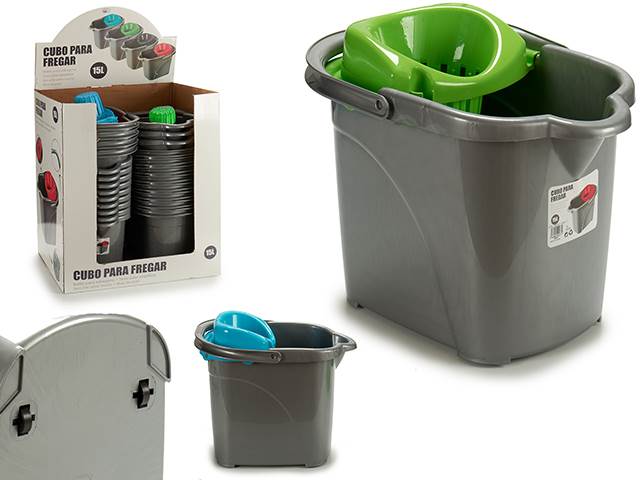 Rodas de balde de esfregona de plástico Verde Azul M2