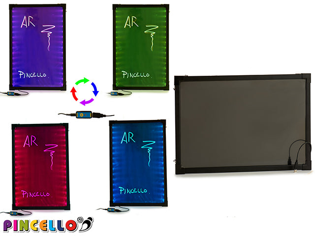 Colgador Pizarra Led Luminoso Negro 40X60