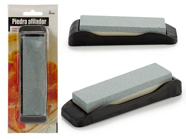Afilador Piedra Cuchillos Color Negro