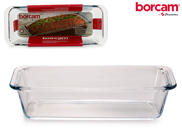 Recipiente de vidro para bolo retangular 1630 ml