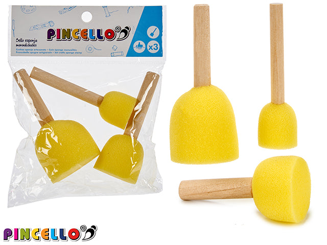 Set 3 Sponge Tampons Handicraft