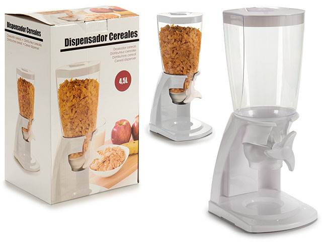 Cereal Dispenser Plastic White