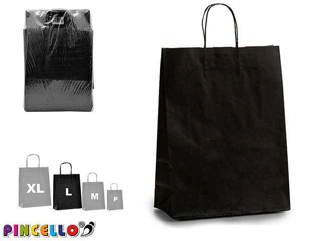 Black Paper Bag Med