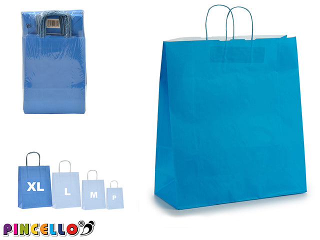 Bolsa Papel Azul Grande