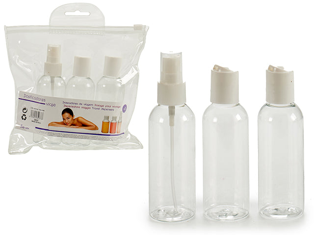 3 Travel Set: 2 Bottles & Sprayer