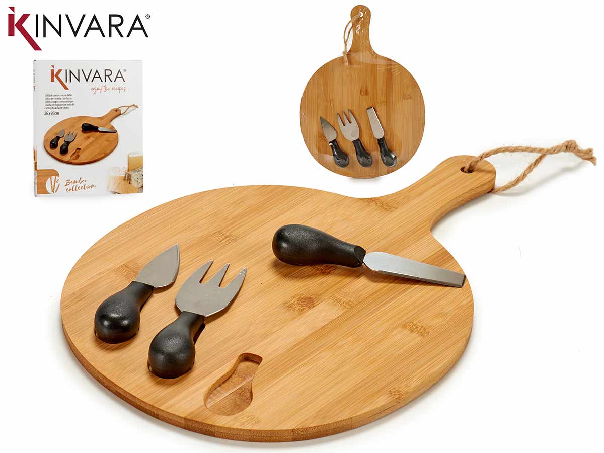 Cheese Cutting Board Bamboo Handle&Tools