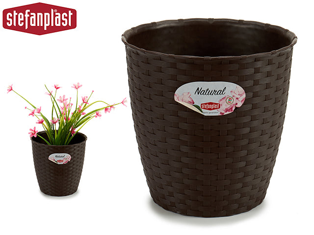 Plant Pot Internal/External Brown 19 Diam