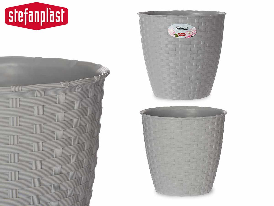 Vaso Cinza Inter/Externo 19 Diam