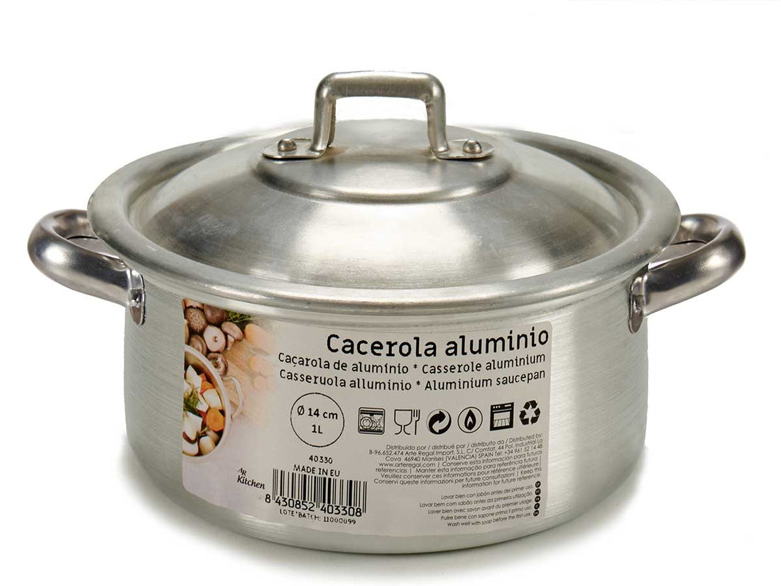 Cazo Aluminio 14 Cm 1L