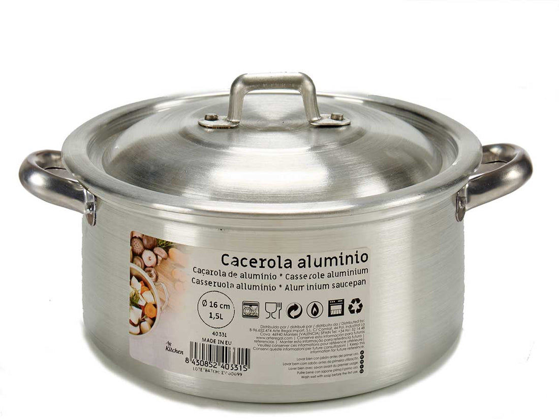 Cazo Aluminio 16 Cm 1,5L