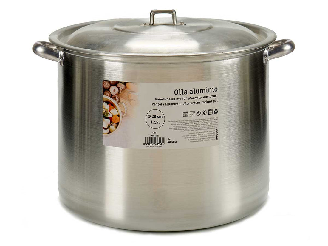 Olla Aluminio 28 Cm 12,5 L