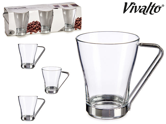 Set 3 Vasos Café Con Leche 240 ml