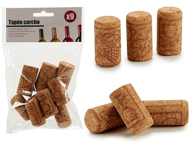 Set 9 Tapones de Corcho