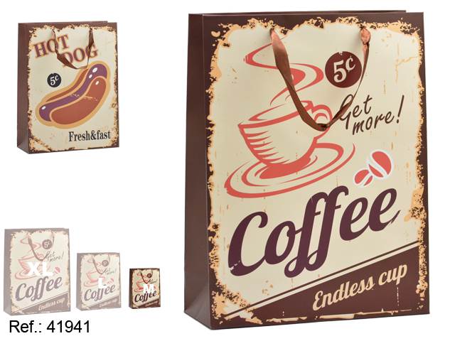 Hotdog pequeño y bolsa de regalo de café Mix 2 Mod