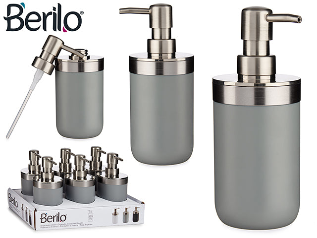 Grey Stainless Steel Soap Dispenser 350 ml