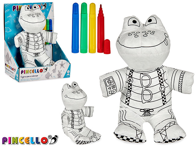 Peluche Rana Para Pintar Con Rotulador