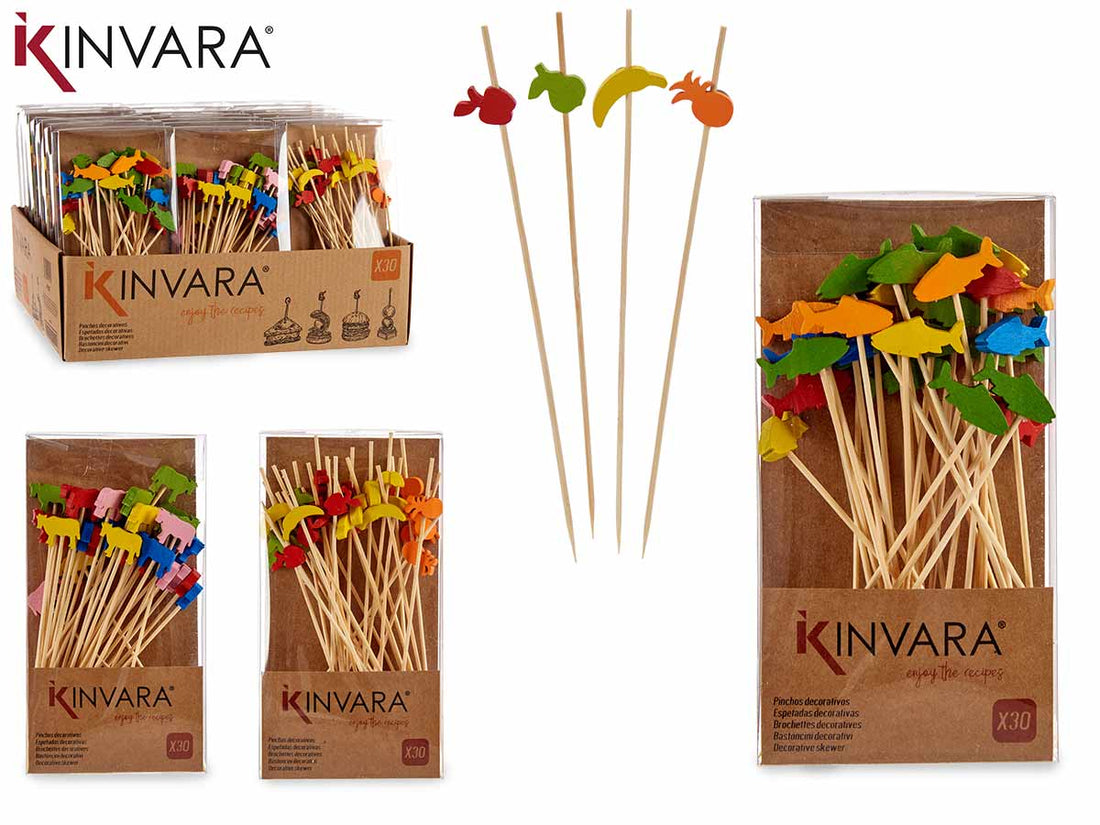 Set 30 Pinchos Dec Foods Mix 3 Mod