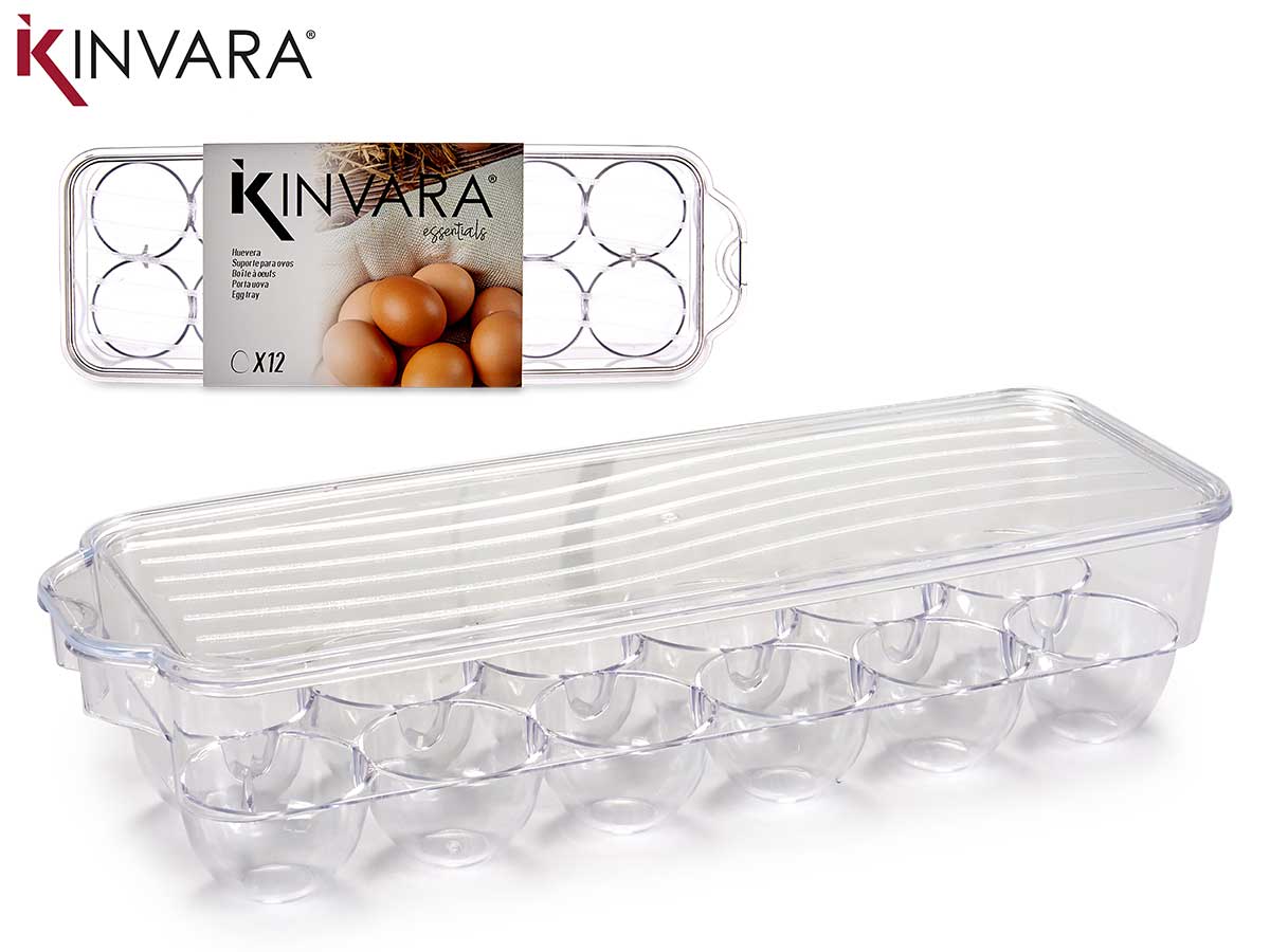 Plastic Transparent 12 Hole Egg Box