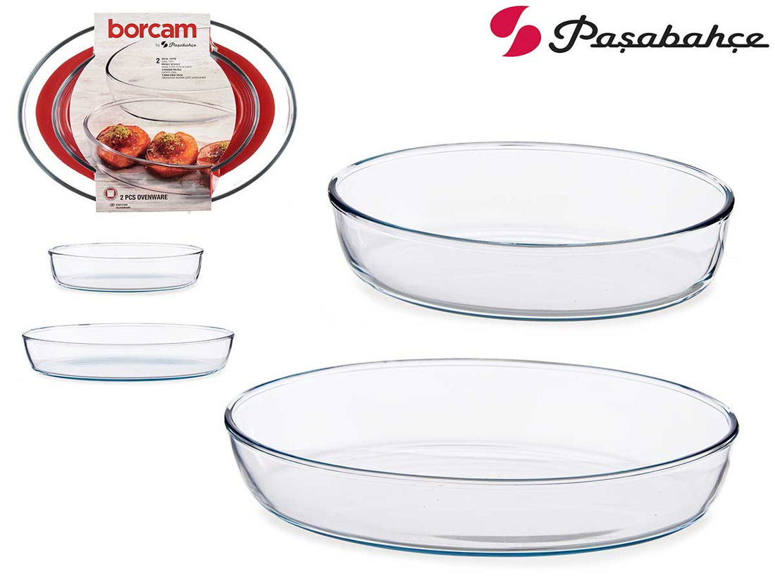 Set 2 Bandejas Ovaladas 1550 ml + 3200 ml