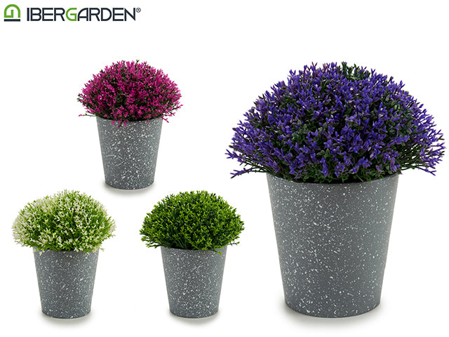 Mini Flores En Maceta Mezcla De Puntos Grises 4 Col