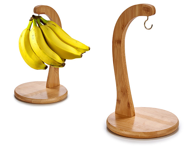 Soporte De Bambú Con Gancho De Metal