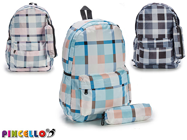 School Bag With Pencil Case Squares M3