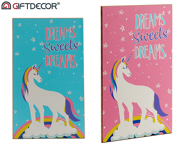 Wooden Altarpiece Unicorn Sur2 24 x 40 x 0,9