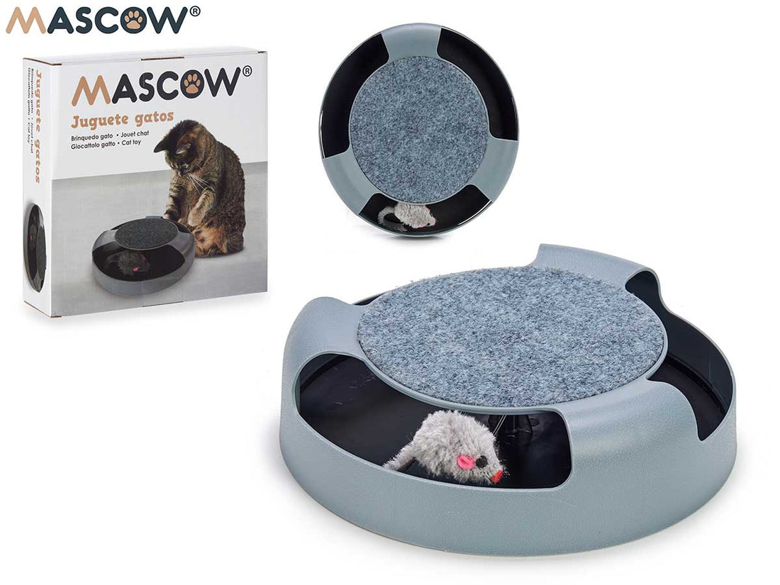 Rueda Ratón Horizontal Gris Para Gato