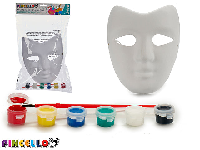 Definir máscara infantil com tinta