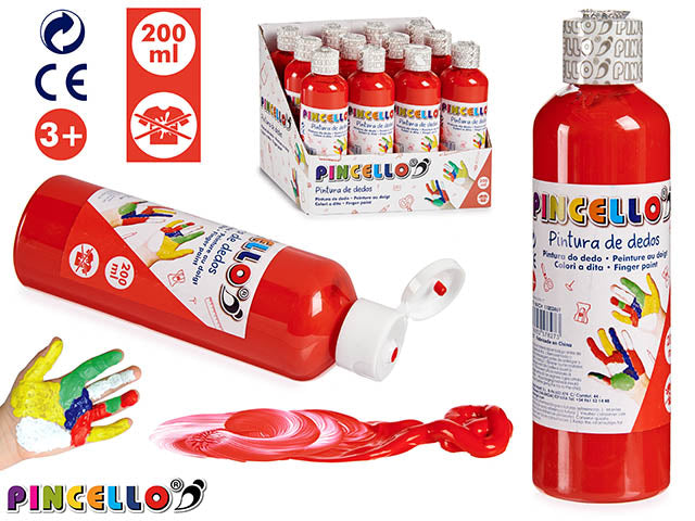 Tinta Dedo Laranja 200ml