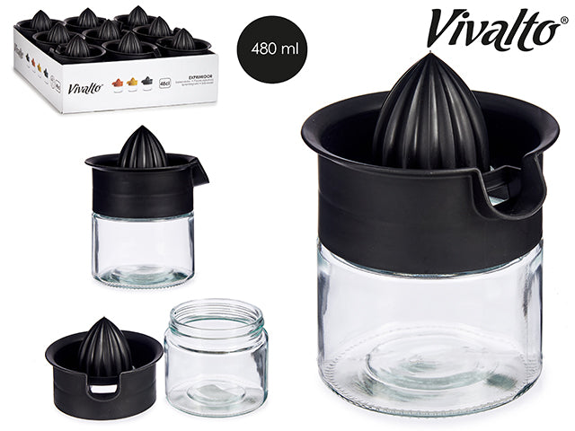 Copo Preto Espremedor De Limão 480 ml