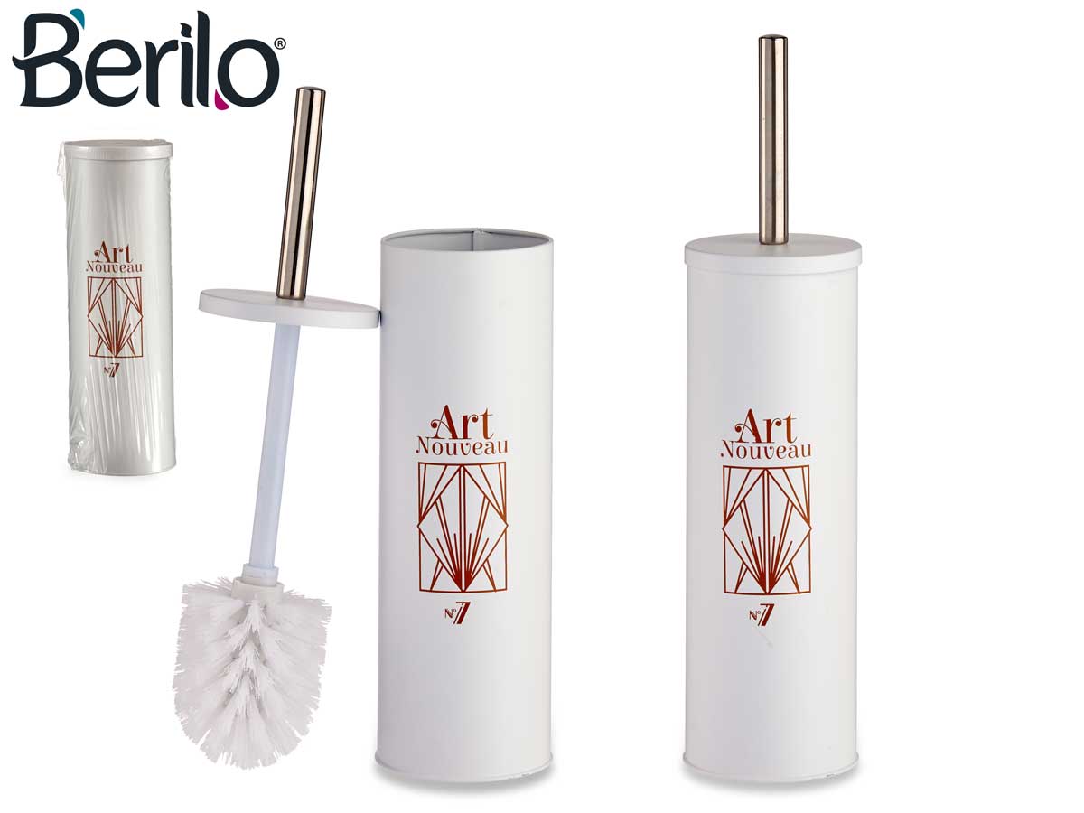 Art Nouveau Toilet Brush With Close Holder