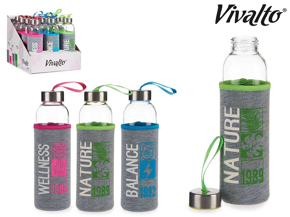 Neoprene Glass Bottle Grey 1989 Assort 3 500 ml