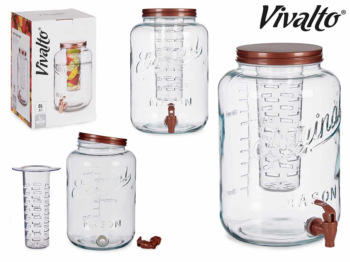 Copper Jar With Cooler 8000 ml