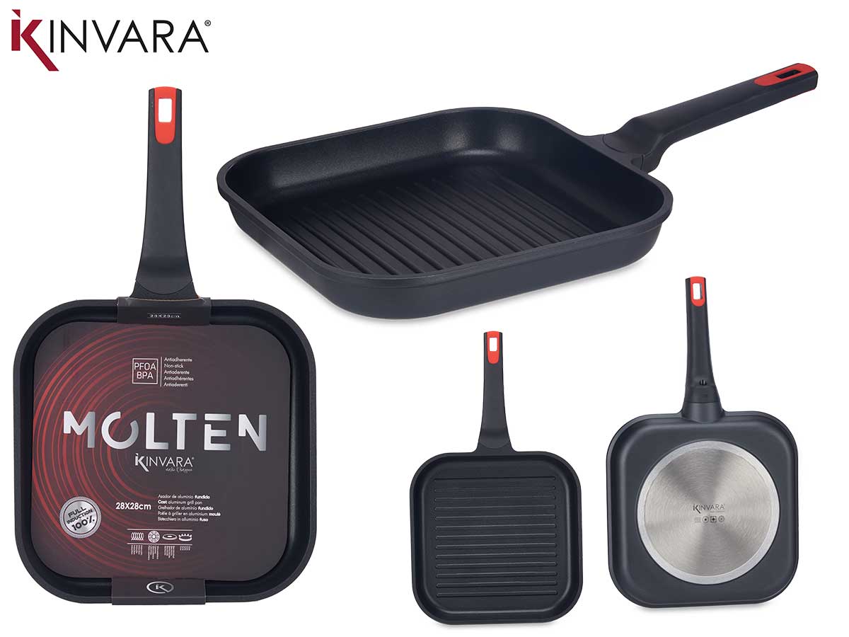 28X28 Full Induction Molten Cast Aluminium Grill