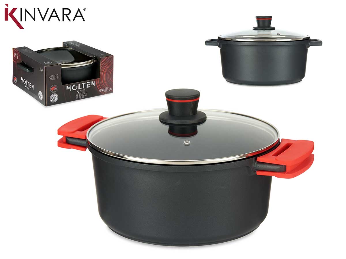 28Cm Full Induction Molten Cast Aluminium Pot