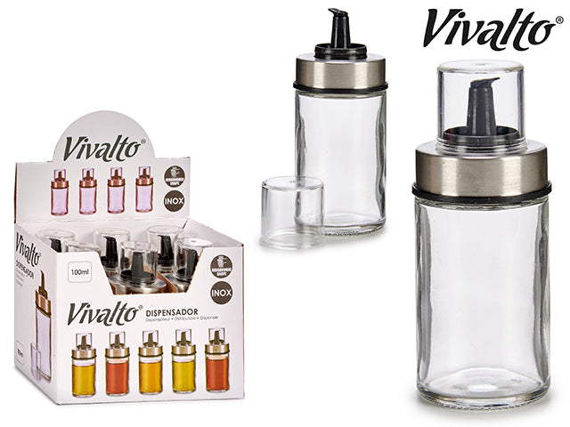 Dispensador de Líquidos Crystal Steel 100 ml
