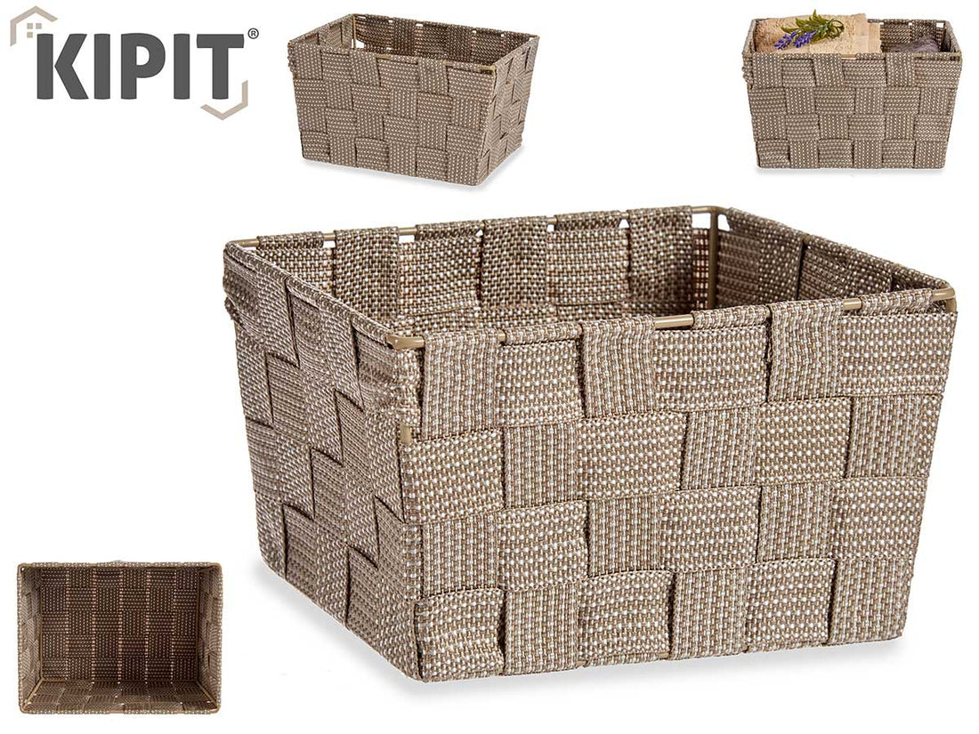 Caja Conic Tela Rect Sm Natur
