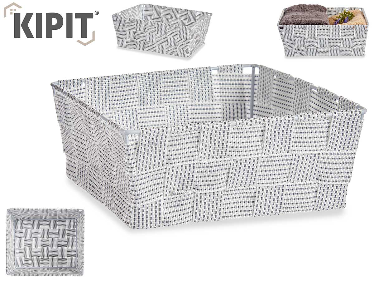 Fabric Box Rect Without Handle 17Cm White