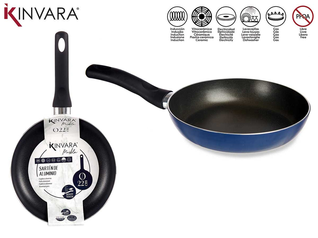 Sartén Aluminio 22 Cm Azul