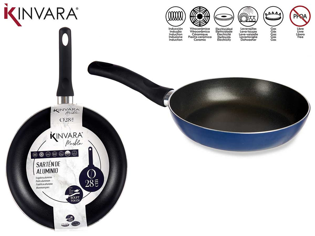 Sartén Aluminio 28Cm Azul