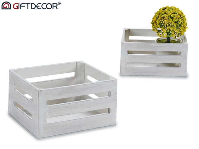 Distressed White Box 16 x 10,5 x 8,5 cm