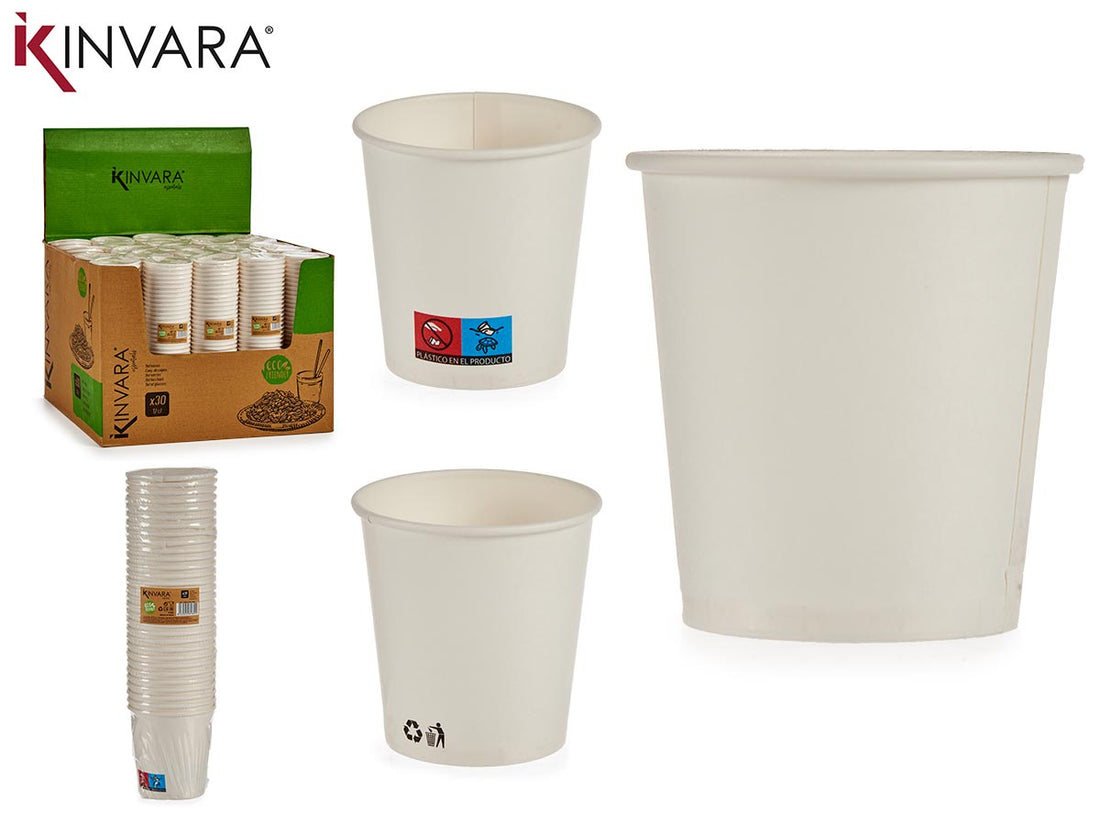Set 30 Vasos Cartón 120 ml