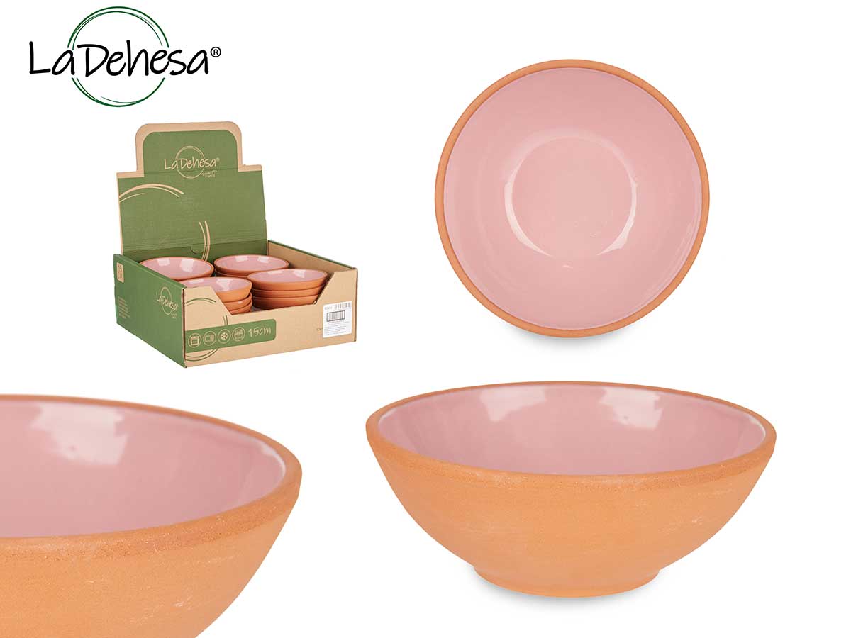Earthenware Round Bowl 15 cm Green